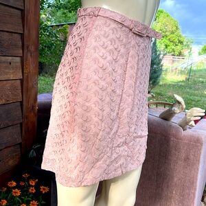 LILI CREPON belter made in Paris mini skirt textured